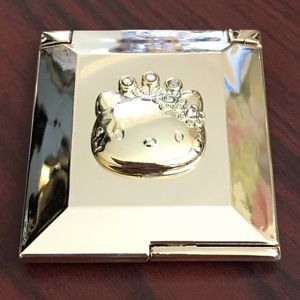Hello Kitty Princess Gold Pocket Mirror w/Crystals